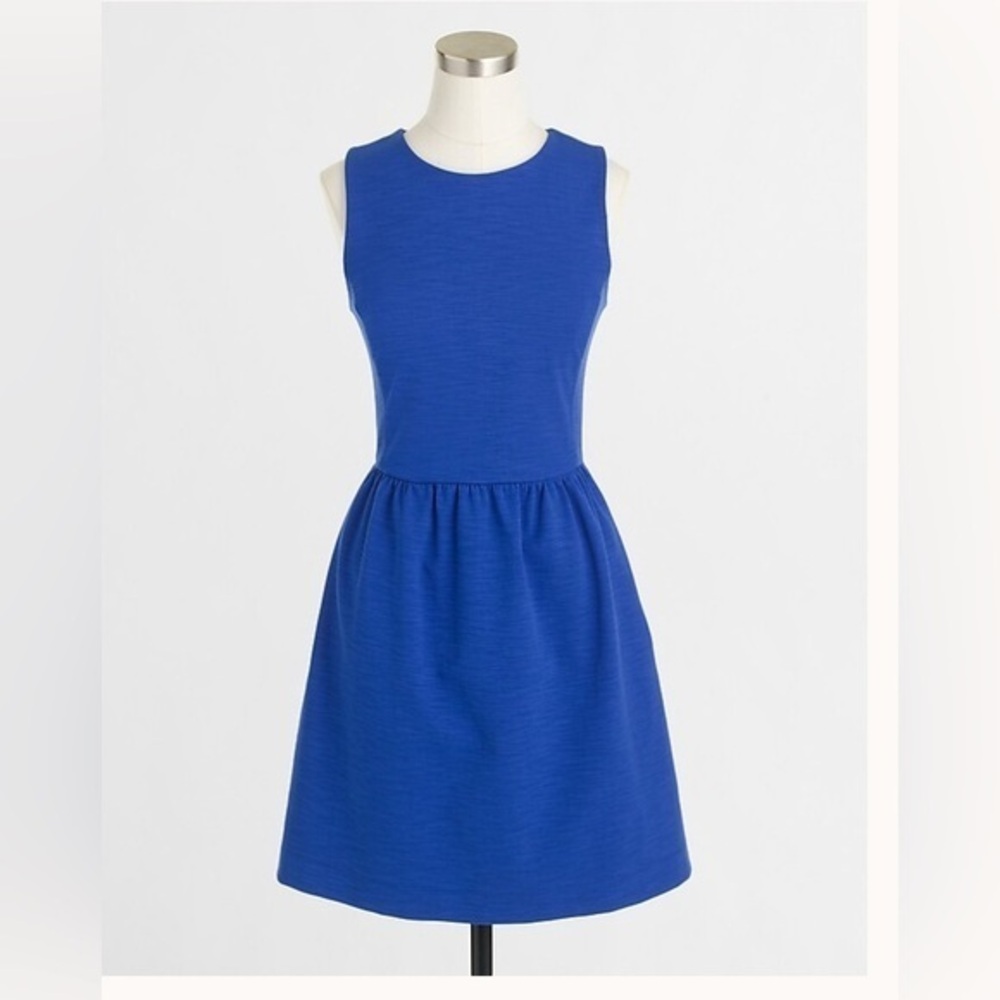 J. Crew Cobalt Blue A-line Dress with Pockets Size Small